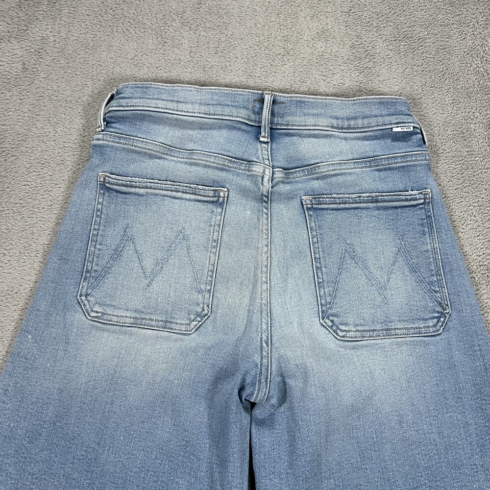 Mother Jeans Women 28 Patch Pocket Undercover Sneak California Cruiser Wide Leg - Picture 15 of 16